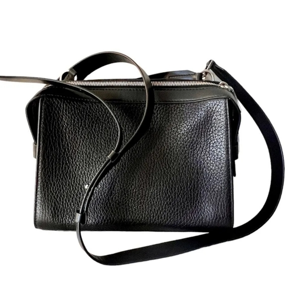 Michael Kors INGRID Medium Shoulder Black Leather Handbag - Picture 4 of 8